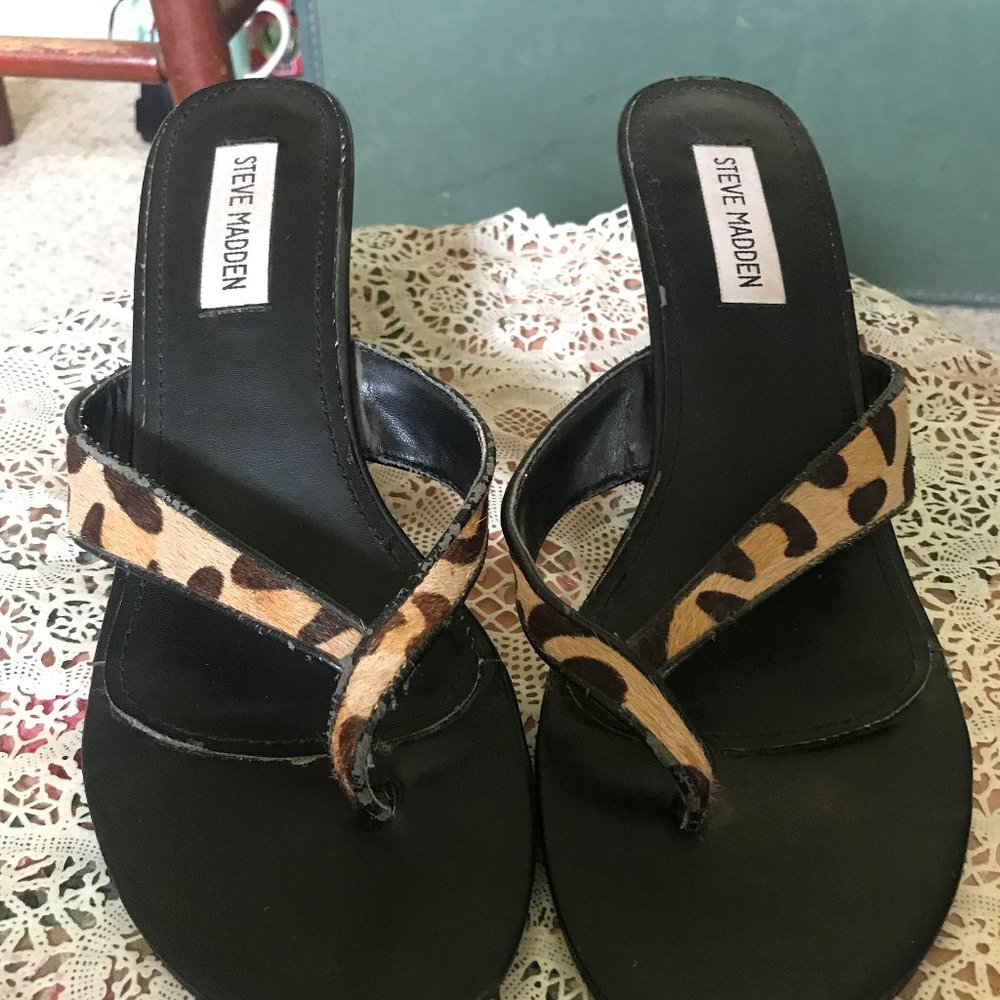 Steve Madden Women Size 8 M Animal Print Sandal